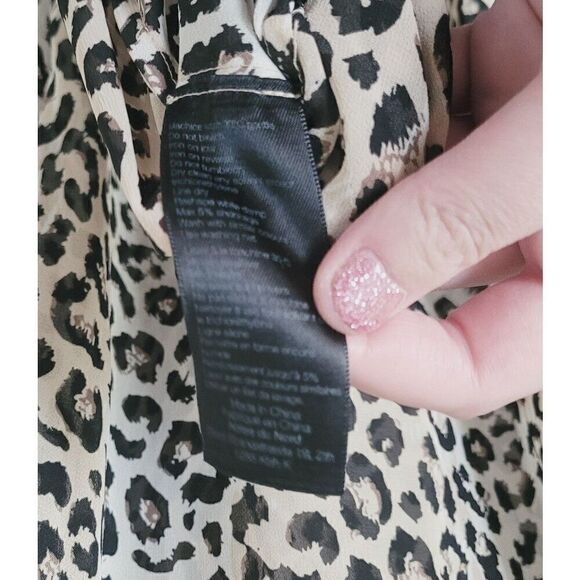 Notes Du Nord Animal Printed V-Neck Cover Up Size L/XL - Picture 3 of 8